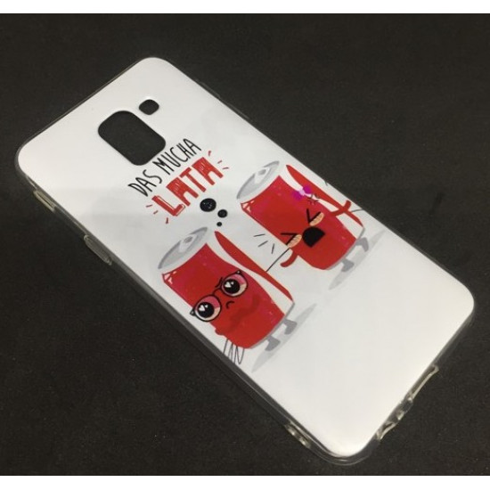 Cover Silicone With Design For Samsung Galaxy A6 Plus 2018